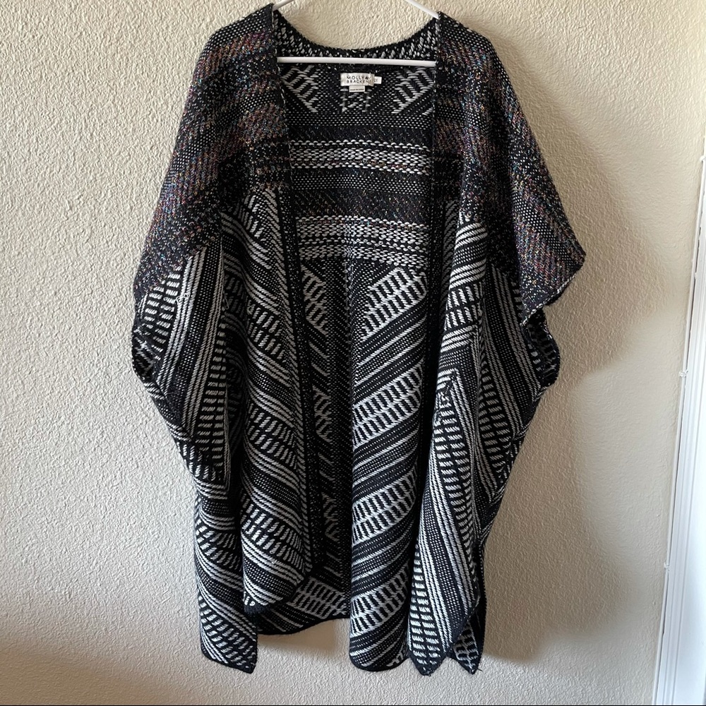 Throwover Print Sweater